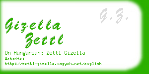 gizella zettl business card